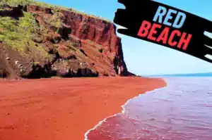 Red Beach in Santorini Greece
